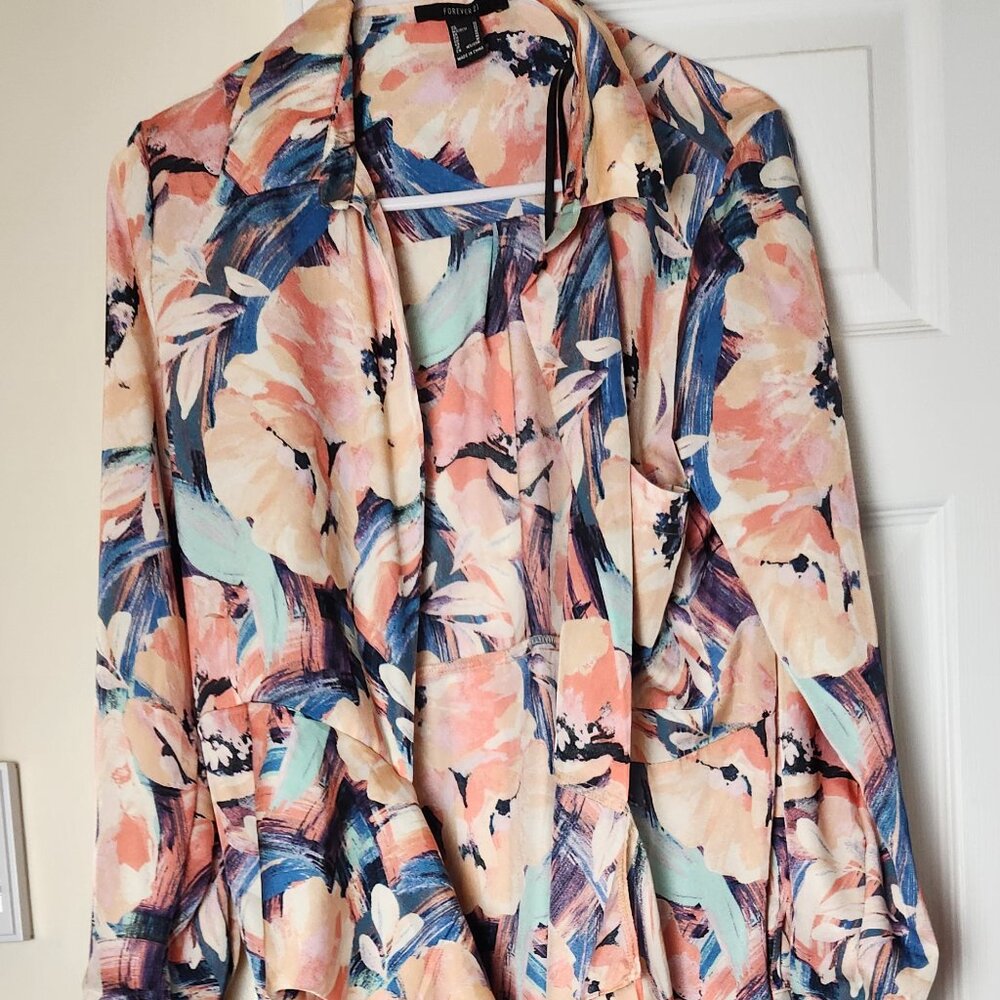 Floral Print Wrap Dress for Women